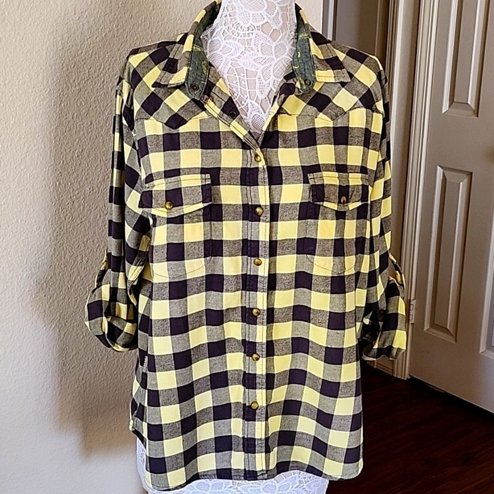 Jachs Girlfriend Cabincore Gorpcore Shirt Shacket Size XL